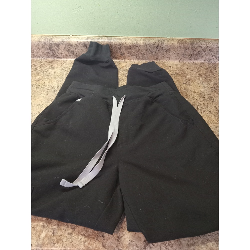FIGS Technical Collection Black Scrub Jogger Pants W22SW2012 Womens XS